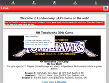 Tablet Screenshot of londonderrylax.org